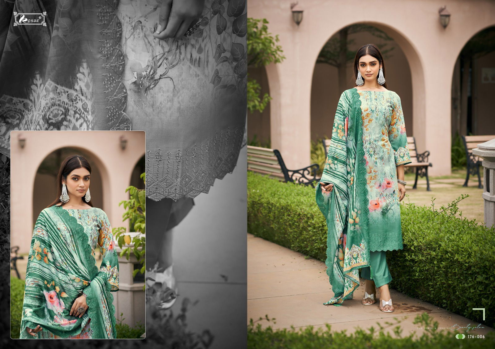 Gulkari By Kesar Cotton Dress Material Catalog
